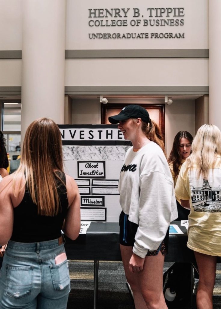 InvestHer student org table.